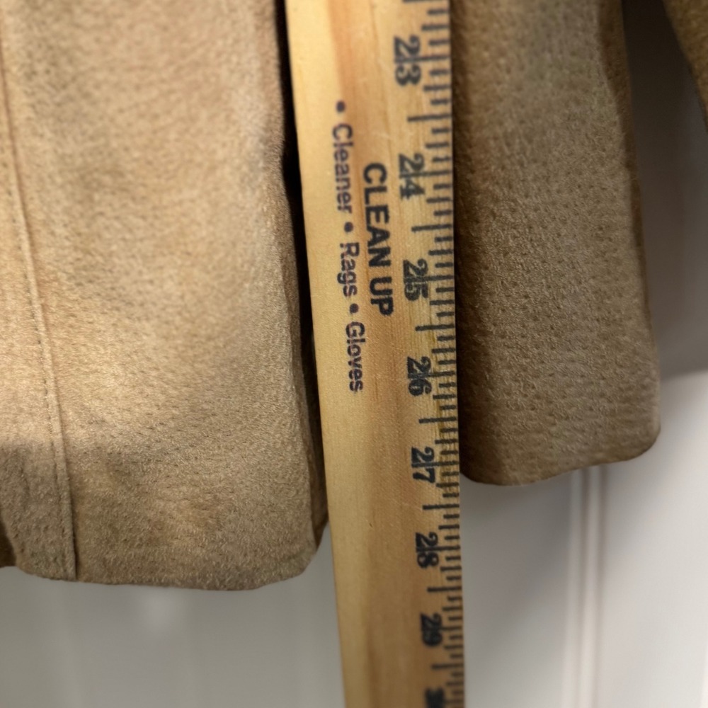 Wilsons Leather Womens Suede Jacket XL Tan‎ Beige Zip Up Minimalist Boho 90s VTG - Picture 6 of 11